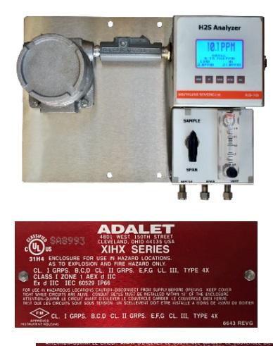 天然氣硫化氫分析儀H2S-725M，煤化工微量硫化氫分析儀，天然氣凈化0-20ppm硫化氫分析儀